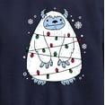 thumbnail image 3 of Instant Message - Yeti Lights Christmas Graphic Long Sleeve Fleece Sweatshirt, 3 of 6