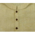 thumbnail image 6 of Atasi Men's Beige Khadi Cotton Long Kurta Shirt Indian Ethnic Wear-Small, 6 of 8