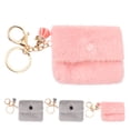 thumbnail image 1 of 4 mini billeteras con llavero para mujer, monedero pequeño, monedero peludo, contenedor de monedas, 1 of 8