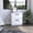 White, variant on White Nightstand, 2 Drawers with Metal Handles, 18"H / Store Sleep Necessities and Other Goods Conveniently