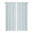 thumbnail image 2 of Outdoor Curtains for Patio White and Blue Striped Geometric Waterproof Privacy Outside Curtains with Tiebacks Grommet Top Pergola Curtains for Porch Cabana Gazebo 2 Panels, 54x108 inch, 2 of 7