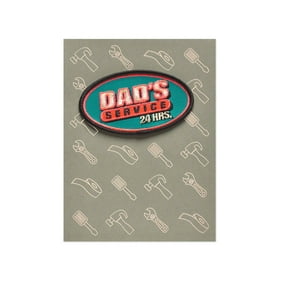 American Greetings Funny Service Father's Day Card with Patch and Foil