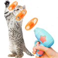 thumbnail image 5 of Colorful Flying Propeller Toys for Cats, Cat Toy with 1 Launcher and 10 Discs, 5 of 5