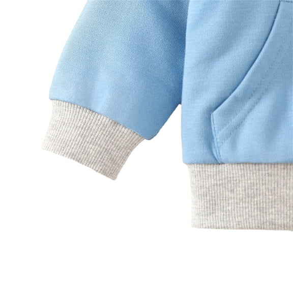 Vedolay Cute Tops for Girls Top Long Sleeve Casual Lightweight Pullover Loose Solid Sweatshirt,Blue 3-6 Months