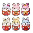 thumbnail image 2 of Riguas Red Envelope Thickened Waterproof Cartoon Good Meaning 2023 Bunny Spring Festival New Year Lucky Pocket Home Accessories, 2 of 8
