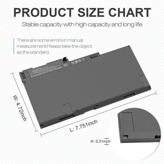 Battery for HP CM03XL 717376-001 Elitebook 840 845 850 750 745 740 G1 G2 CM03