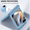 thumbnail image 3 of Compatible Samsung Galaxy Z Flip 5 Phone Case with Hinge Protection,Full Coverage Case with Front Screen Protector Case for Samsung Galaxy Z Flip 5 Case,Galaxy Flip 5 Case Screen Protector Blue, 3 of 14