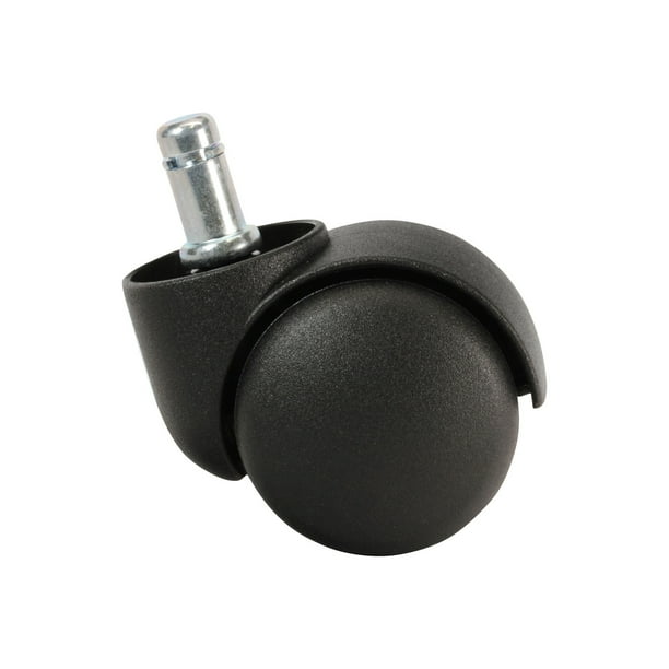 Rok Hardware 2 Pack Roller Office Chair Twin Wheel Floor Caster 11mm
