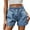 Blue, variant on Ierhent Womens Shorts Jean Women's Ripped Distressed Skinny Denim Shorts Blue,M