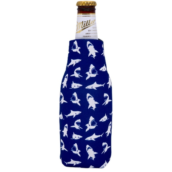 Shark Pattern Beer Bottle Coolie