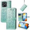 thumbnail image 2 of Funda Cartera FOXDOCK para XIAOMI Redmi 10C , Flip PU con Relieve de Gatos y Perros, Tarjetero y Soporte, 2 of 6