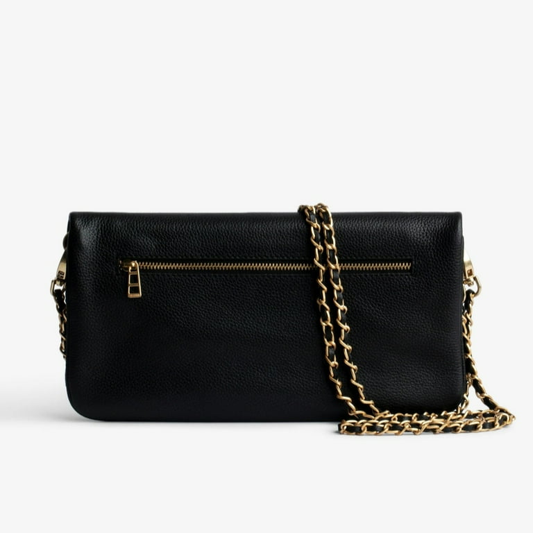 Zadig & Voltaire® Women's Rock Clutch in Black Leather Bag