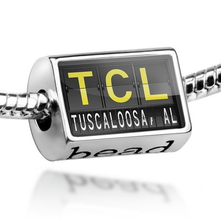 Bead TCL Airport Code for Tuscaloosa, AL Charm Fits All European (Best Bbq In Tuscaloosa Al)