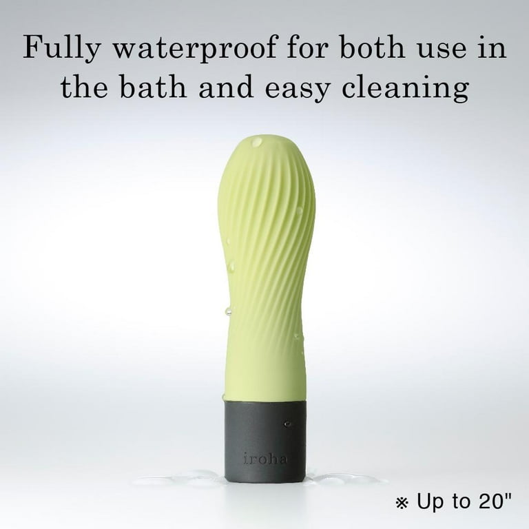 Iroha by TENGA Zen Matcha Battery Powered Ultra-Soft Touch Vibrator for  Clitoral Stimulation 5 inch
