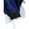 thumbnail image 5 of Zaldita Women's Figure Ice Skating Dress Long Sleeve Shiny Rhinestones Lyrical Dance Dresses Navy Blue S, 5 of 5