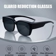 thumbnail image 3 of Joernso Anti Glared Polarized Sunglasses Over Glasses Night Vision Glasses Nighttime Driving Glasses UV400 Protection Wraparound Sunglasses, 3 of 8
