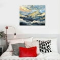 thumbnail image 5 of Nawypu  WKFC4175 Blue and Gold Abstract Canvas Wall Art Abstract Mountain Painting Canvas Print Artwork For Living Room Bedroom Kitchen Home and Office Wall Decor, 5 of 5
