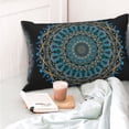 thumbnail image 4 of Pofeuu Mandala Print Polyester Microfiber Plush Pillowcases, Super Soft and Cozy Pillow Case Covers with Envelop Closure（Pillow core not included）-20"x30", 4 of 6