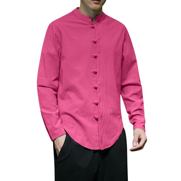 Camisas s Para Hombre De Vestir Camisa de manga larga para hombre Camisa casual con cordón de moda Camisa medieval masculina (RD2, XL)