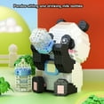 thumbnail image 5 of HI-REEKE Animal Micro Mini Building Block Set Panda Drinking Milk Kit Plastic Toy for Kid White, 5 of 7