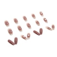 thumbnail image 4 of FCOGIN Long Coffin, 24 Pieces, Pink, White, Heart, Gradient, Acrylic False Nail, Press on Nail, 4 of 6