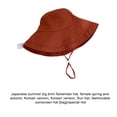 thumbnail image 4 of Minnieouse Bloque de algodón Rayos ultravioleta nocivos con sombrero de pescador de ala grande Protege la piel y la mantiene fresca Sombrero Type3 NO3, 4 of 6