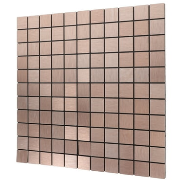 Peel and Stick Tiles for Floor Self Adhesive Walls Rose Gold