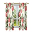 thumbnail image 7 of Yayeee Window Curtains Set of 2 for Living Room Light Filtering 63"x52", Apple Leaves Pattern, 7 of 7