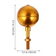thumbnail image 2 of 1 Set Outdoor Flagpole Accessories Aluminum Alloy Flag Flagpole Ball, 2 of 7