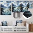 thumbnail image 4 of Designart "Glacier Glacial Euphony I" Landscape & Nature Metal Wall Decor, 4 of 5