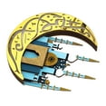 thumbnail image 4 of 3D Wooden LED Light, Moon Shape Ramadan Mubarak Light  for Home Gold, 4 of 8