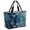 Light Beige Dark Blue, variant on Ocean Coral Beach Bag for Women, Large Breathable Mesh Beach Tote Bag, Summer Seashells Conch Starfish Ombre Blue Sandproof Lightweight Travel Bags for Vacation Picnic Swimming Pool 15.7"x15.7"x9.1"
