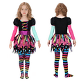 thumbnail image 5 of Alaiyaky Girls Miss Matched Witch Halloween Fancy Dress Outfit, Child Girls Colorful Rainbow Halloween Witch Costume, 5 of 8
