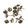 thumbnail image 2 of Uxcell Upholstery Nail Tacks Iron 11mm Dia 13mm Height Round Thumb Push Pins Bronze Tone 150 Pcs, 2 of 5
