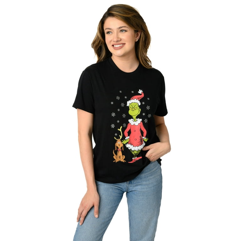 Dr. Seuss The Grinch & Max Women's Plus Size Christmas T Dr. Seuss The Grinch & Max Women's Plus Size Christmas T