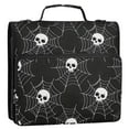 thumbnail image 2 of ALAZA Zipper Binder Skull in Web 3 Ring Trapper Keeper File Folder Organizer Bag, 2 of 8