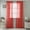 Red, variant on RT Designers Collection Celine Sheer 55 x 90 in. Rod Pocket Curtain Panel Red