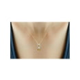 thumbnail image 2 of JewelersClub Silver Chain Necklace for Women – 14K Gold Plated Silver Necklace with Sparkling Genuine 1.00 CTW Yellow Citrine And Created White Sapphire – Chic, Stunning Silver Statement Necklace, 2 of 4