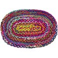 thumbnail image 3 of Traditional Indian Hand Woven Chindi Cotton Rug, Handmade Cotton Fabric Braided Decorative Floor Doorway Multi Color Mat Various Sizes, 3 of 4