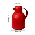 thumbnail image 3 of Large Capacity 1L Insulated Glass Teapot - Double Wall Vacuum Sealed Hot Water Kettle for Home, Office & Travel Use, 3 of 5