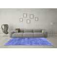 thumbnail image 3 of Ahgly Company Indoor Rectangle Abstract Blue Modern Area Rugs, 2' x 5', 3 of 4