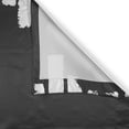 thumbnail image 3 of Ambesonne Urban Graffiti Kitchen Curtains, Chalky Stencil, 55"x39", Charcoal Grey and White, 3 of 3