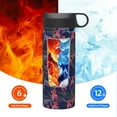 thumbnail image 6 of Sikiie Flowers And Humming Bird Print 18OZ Insulated Straw Cup, Portable Leak-proof Sports Water Bottle, Stainless Steel Water Cup Suitable for Home and Outdoor, 6 of 8