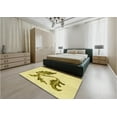 thumbnail image 4 of Ahgly Company Indoor Rectangle Patterned Sun Yellow Area Rugs, 7' x 10', 4 of 6