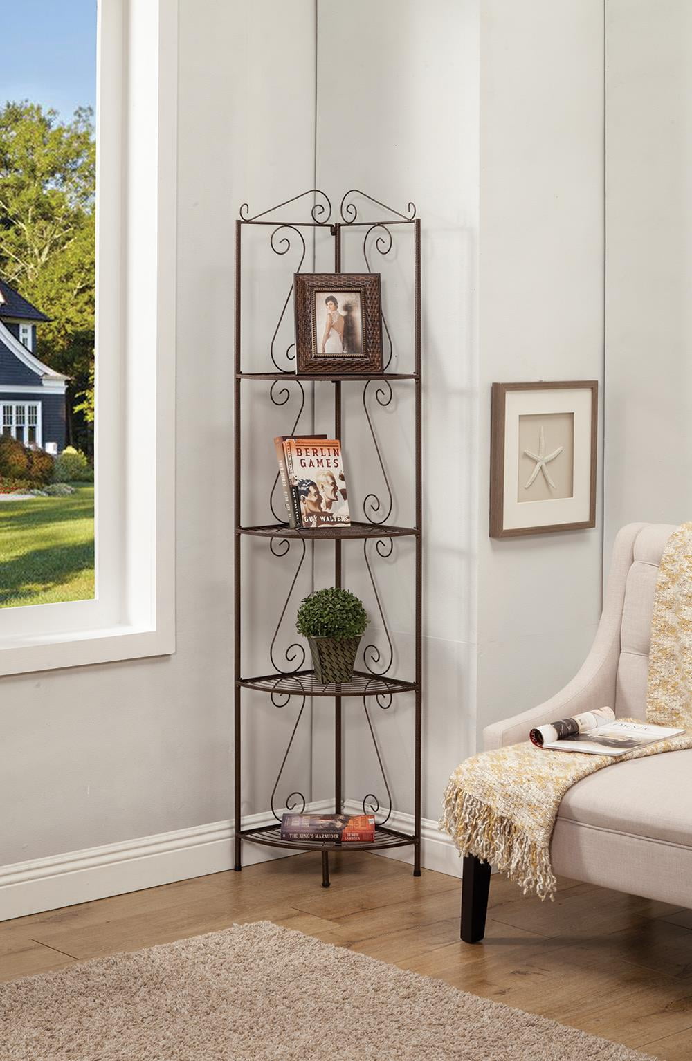 4 Shelf Corner Bookcase Copper Walmart Com Walmart Com 4 Shelf Corner Bookcase Copper Walmart Com Walmart Com