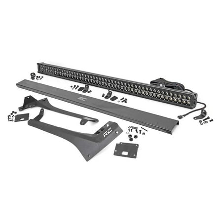 Rough Country 50" Black LED Upper Windshield Kit for 18-23 Jeep JL/JT - 70069 Fits select: 2018-2019 JEEP WRANGLER UNLIMITED, 2020 JEEP WRANGLER