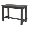 thumbnail image 3 of Furniture of America Sinuata Rustic Wood Pub Table in Antique Black, 3 of 15