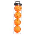 thumbnail image 4 of Paquete de 4 bolas de Pickleball, bolas de pepinillo para práctica, duraderas, 74mm, 40 agujeros para Naranja, 4 of 8