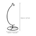 thumbnail image 2 of WHAMVOX 2Ud Soporte De Hierro Para Plantas Colgantes Y Con Gancho Negro Para Casa, 2 of 8