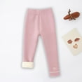 thumbnail image 6 of Hpgjzj Girls Winter Leggings Fleece Lined Basic Soft Cotton Stretchy Full Length Tights Pants for Toddler Kids, 6 of 7